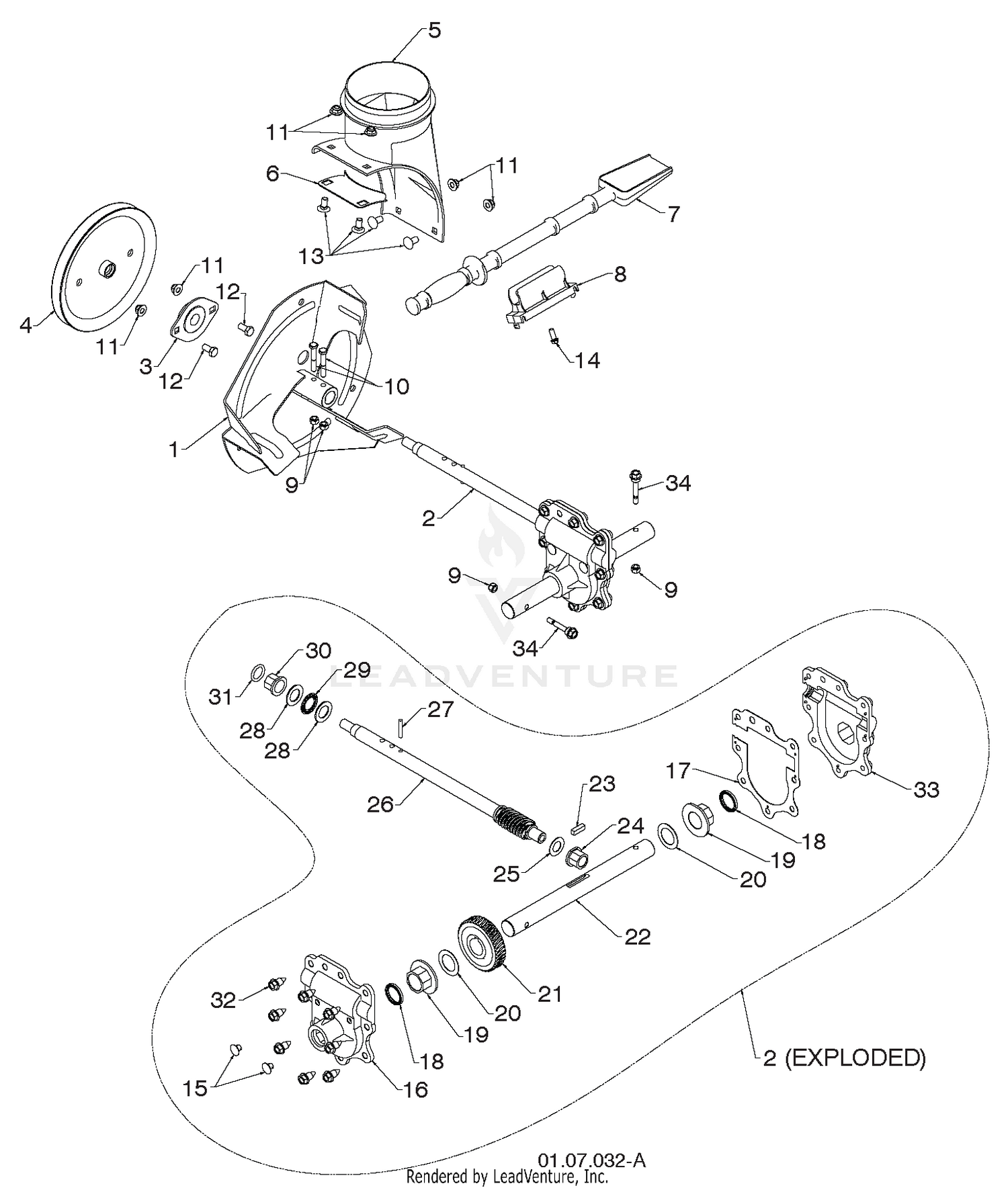 AUGER HOUSING & IMPELLER 6