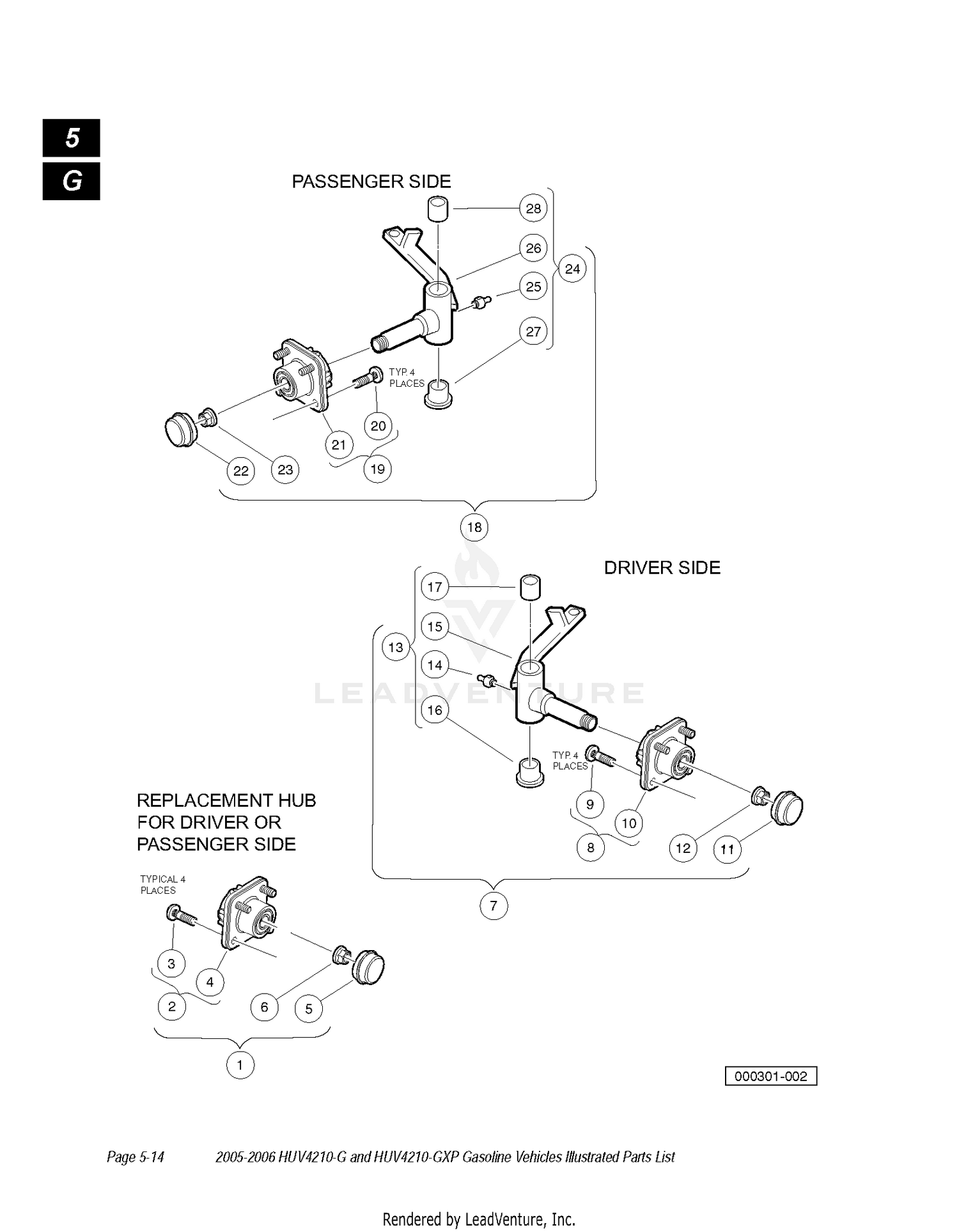 FRONT HUB ASSEMBLY B