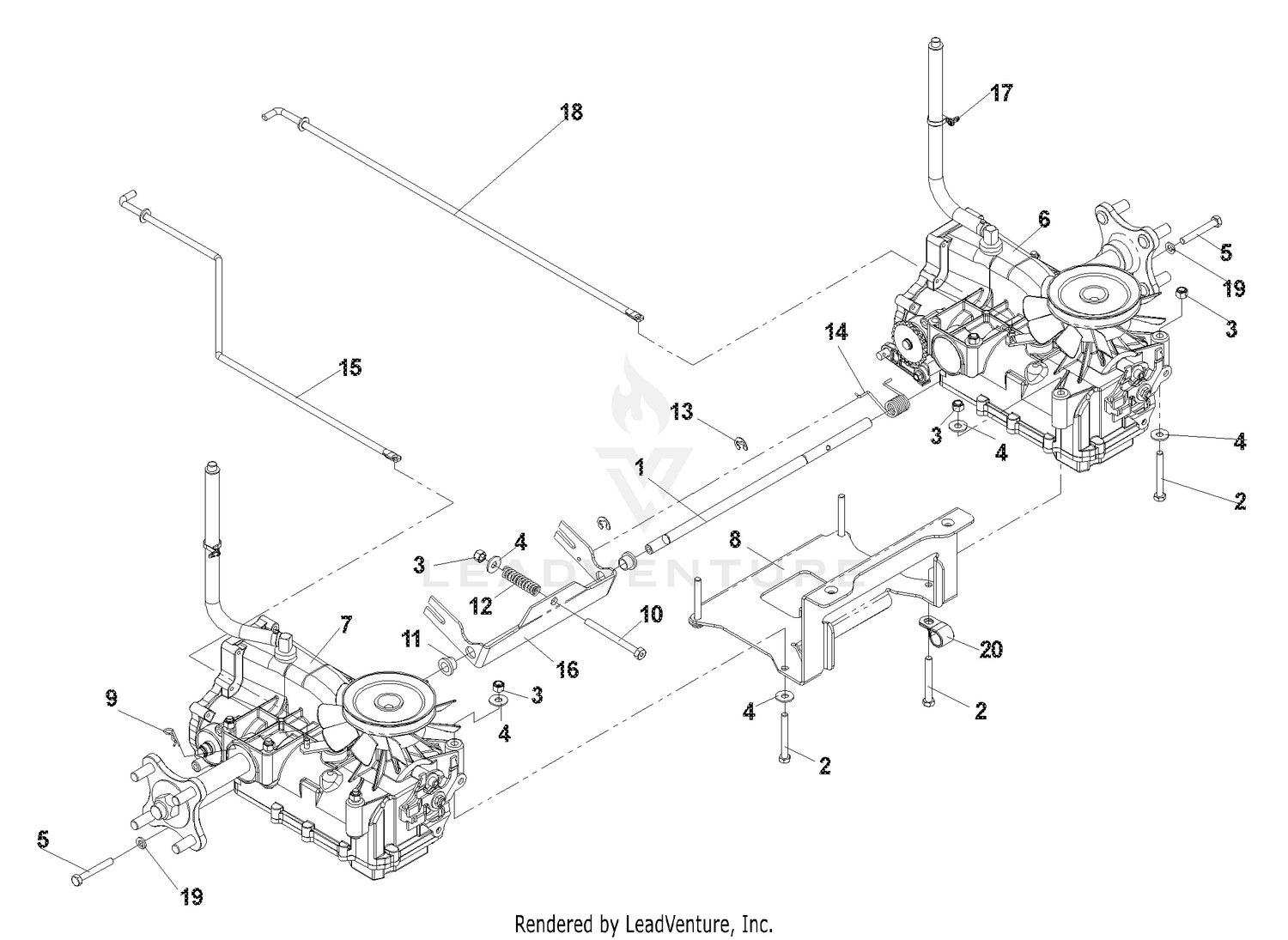 IZT Assembly (Integrated Zeroturn Transaxle)
