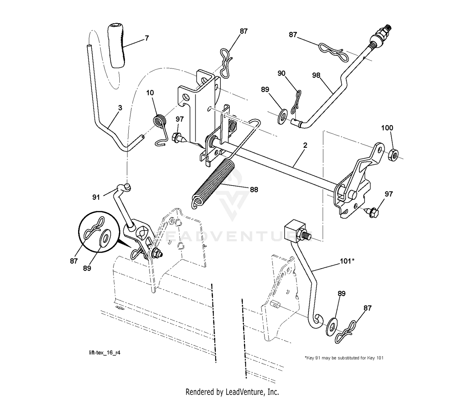 MOWER LIFT / DECK LIFT