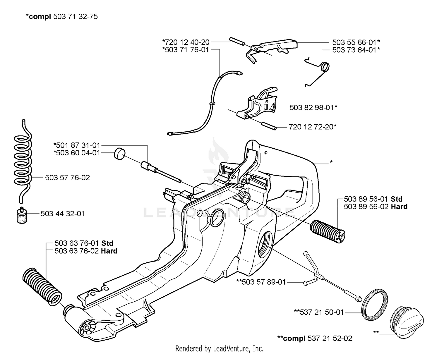 Fuel Tank / Rear Handle