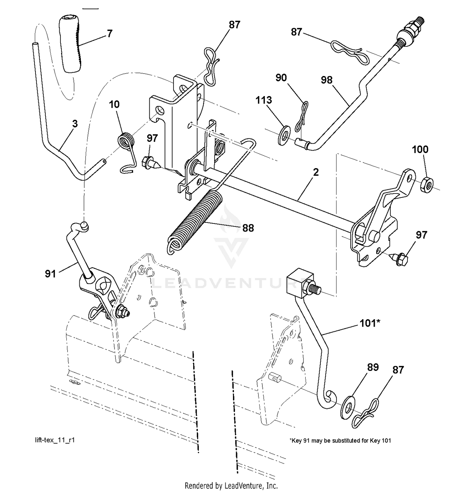 MOWER LIFT / DECK LIFT