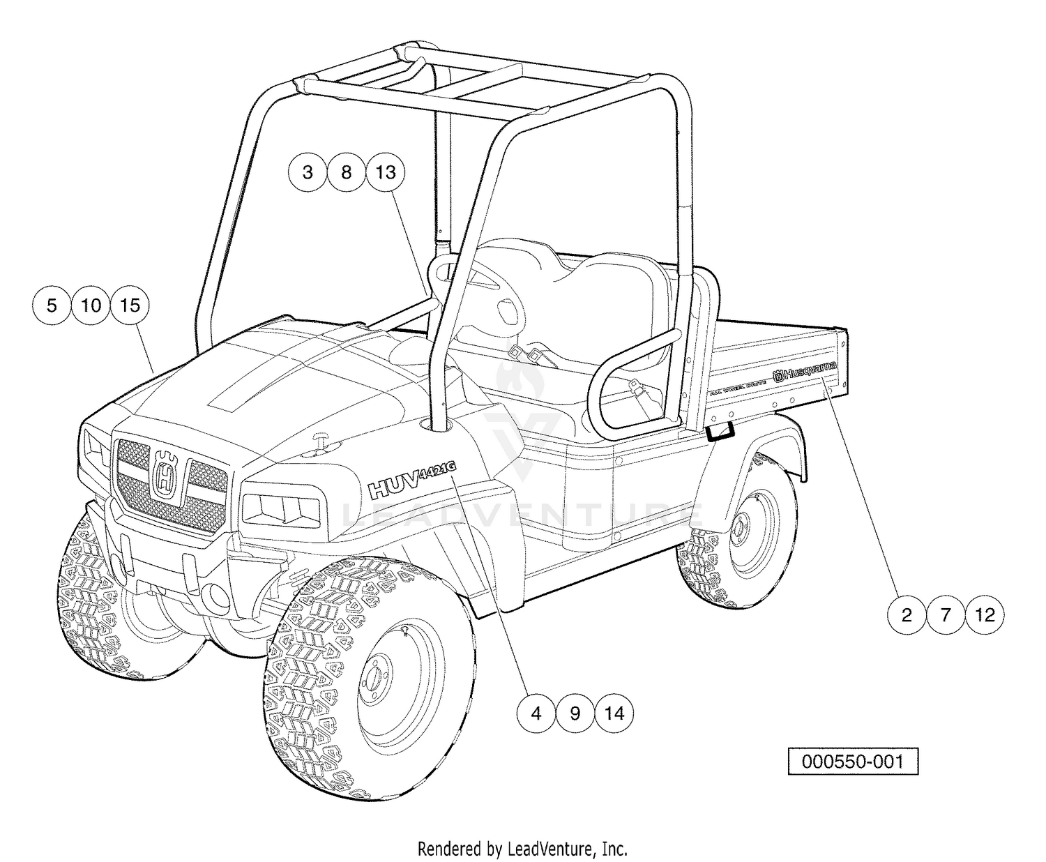 Badging Decals, HUV 4421-G