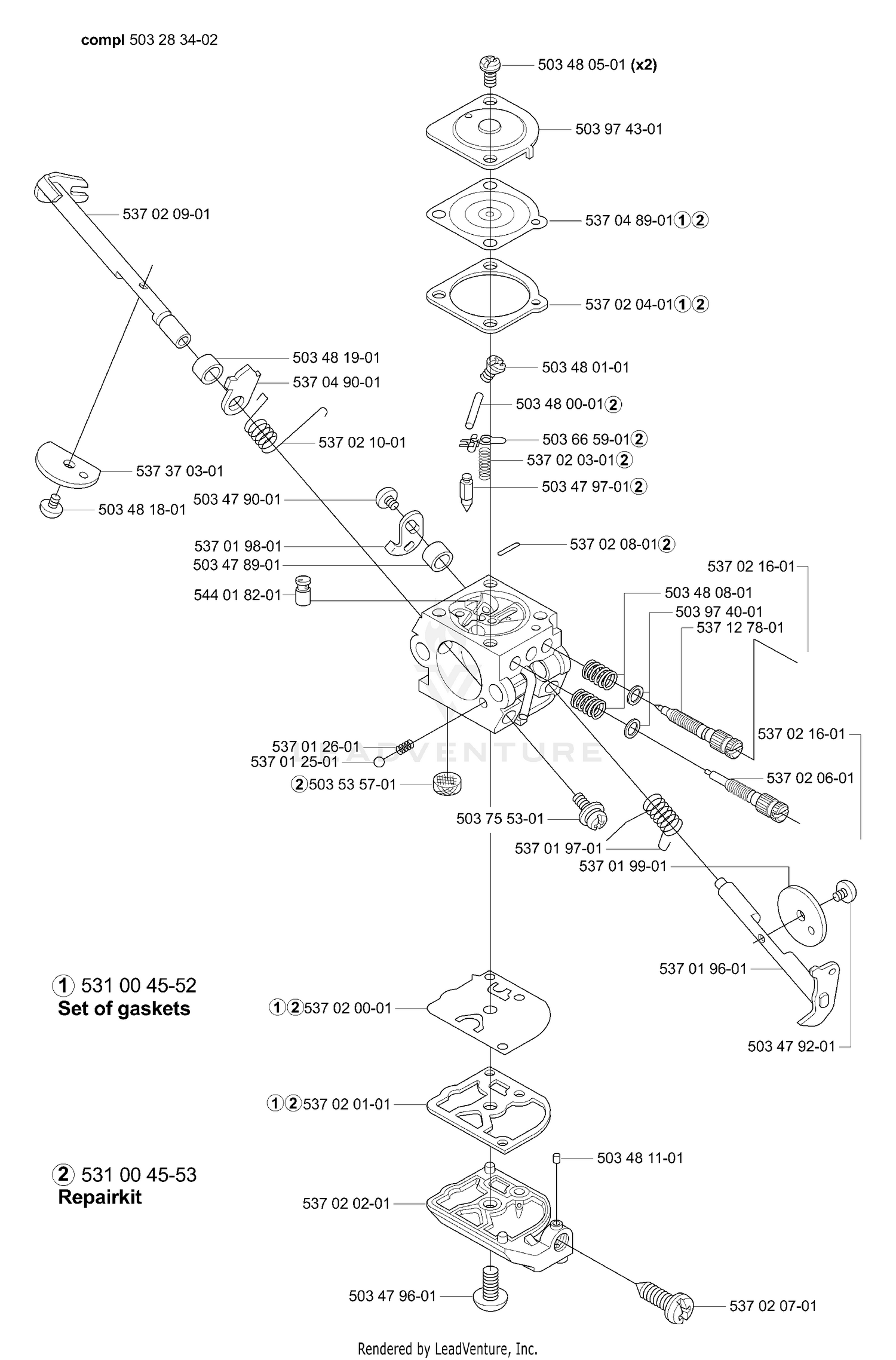 Carburetor Parts (Zama C1Q-EL 25A)