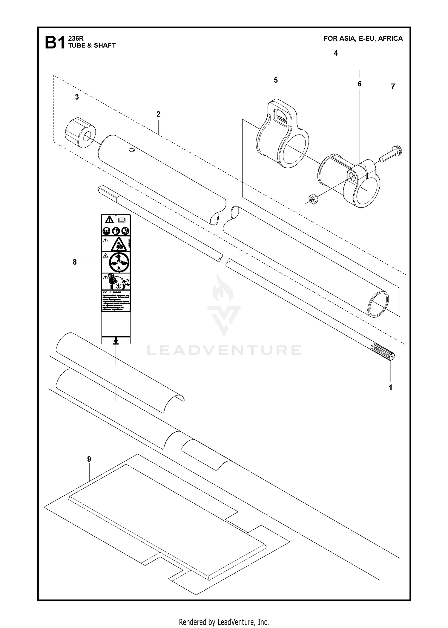 TUBE & SHAFT for Asia, E-EU, Africa