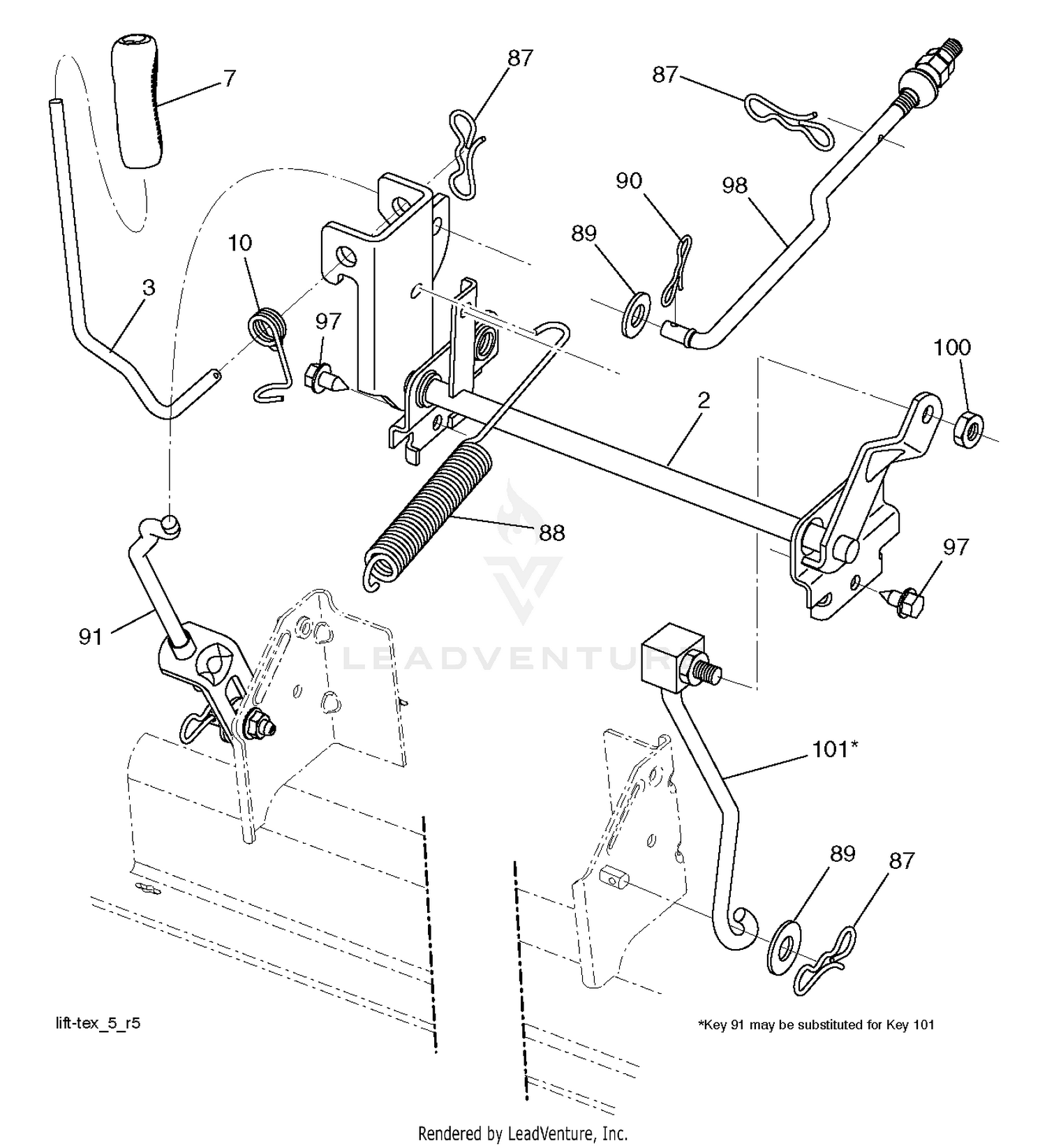 MOWER LIFT / DECK LIFT