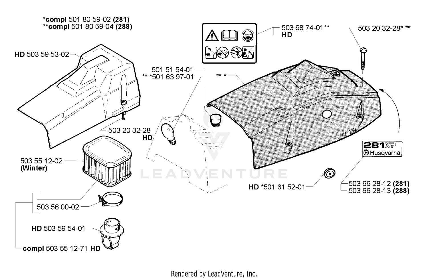 Top Cover & Heavy Duty Air Filter