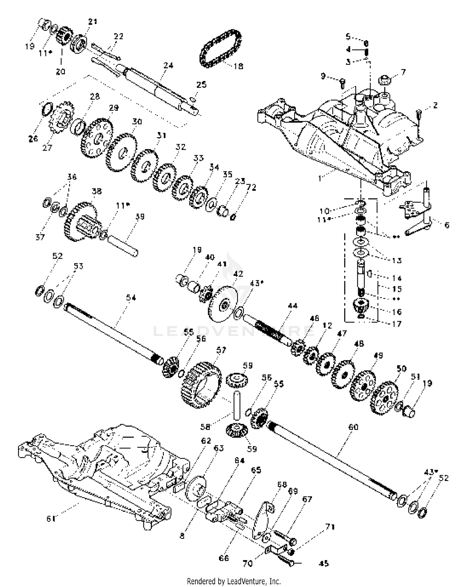 Transaxle, Dana - Model Number 4360-81