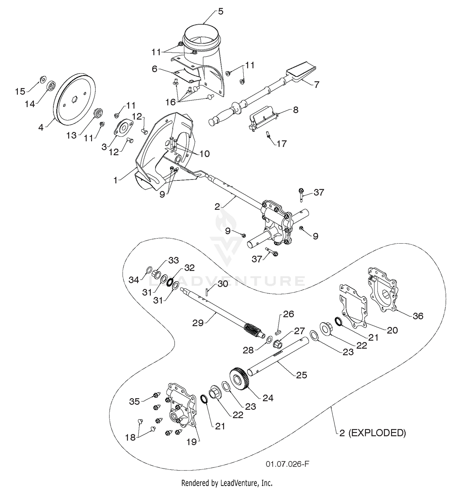 AUGER HOUSING & IMPELLER