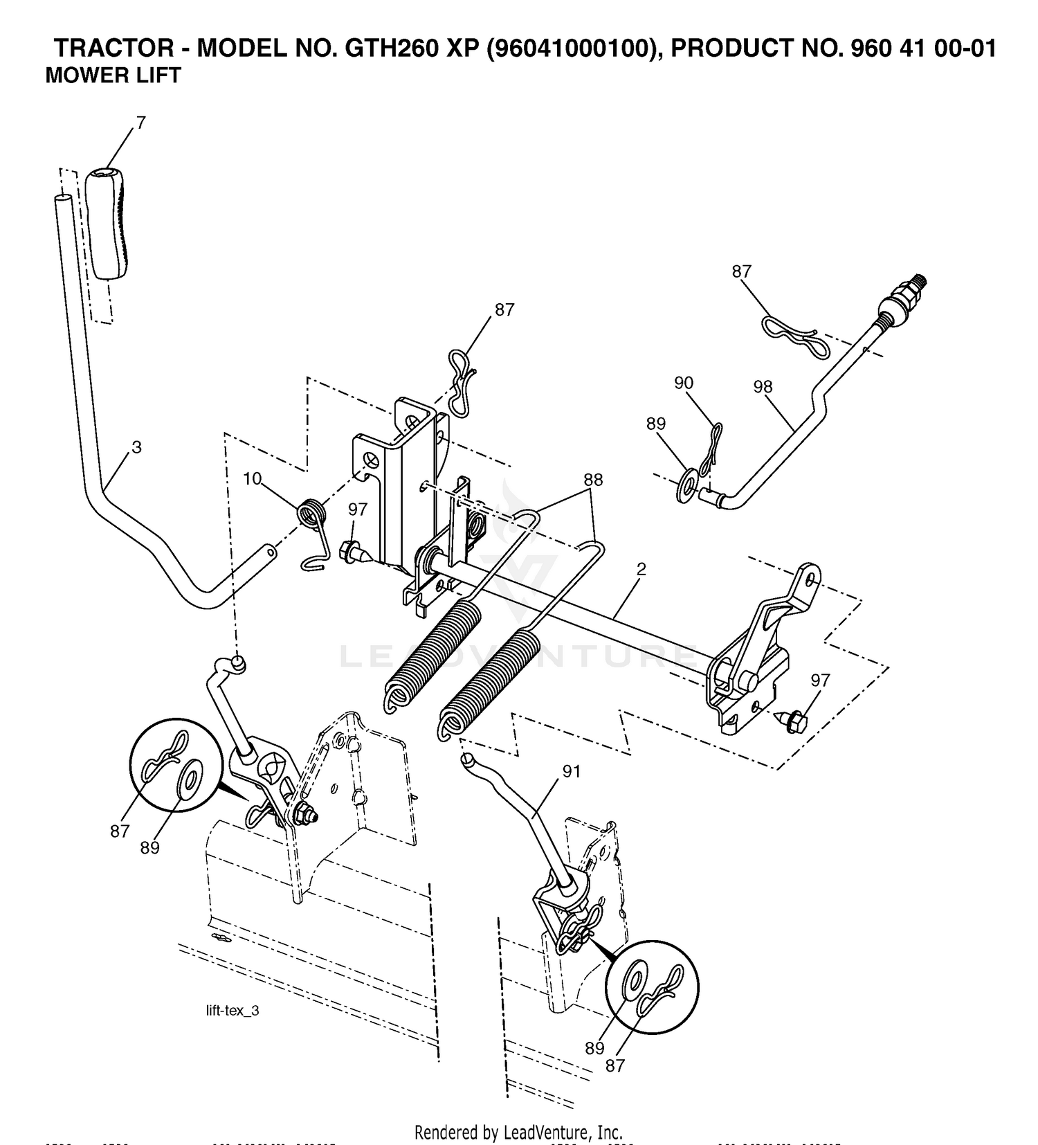 MOWER LIFT / DECK LIFT