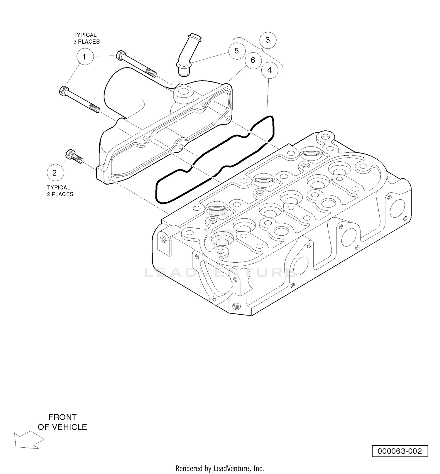 Diesel Inlet Manifold (Diesel Engine - Closed Breather)