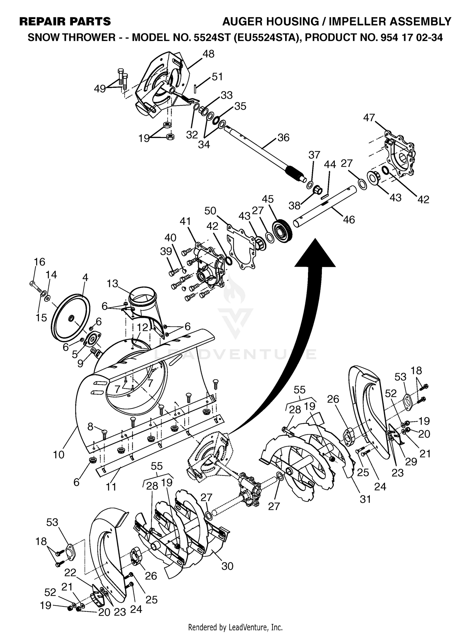 AUGER HOUSING & IMPELLER