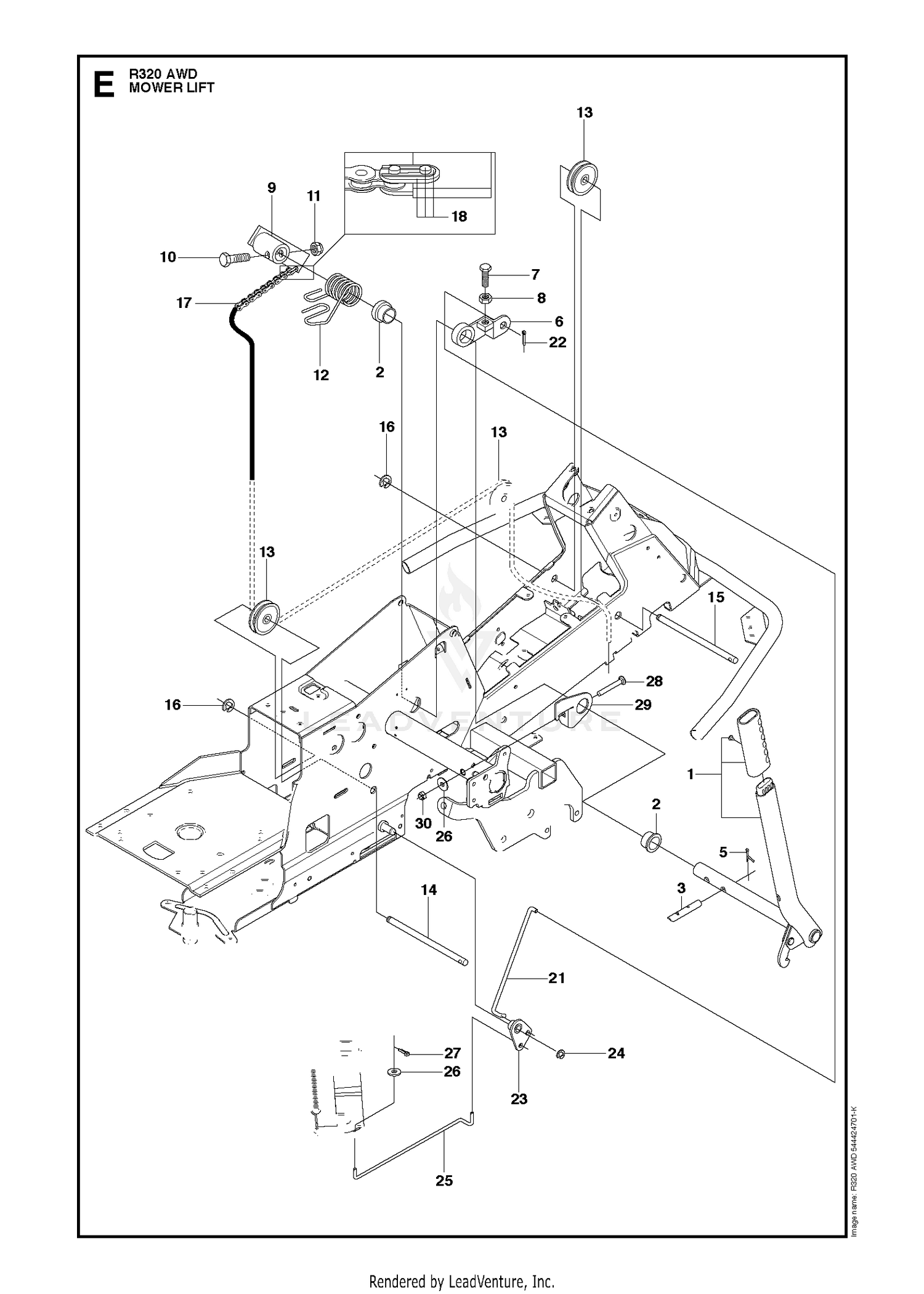 MOWER LIFT / DECK LIFT