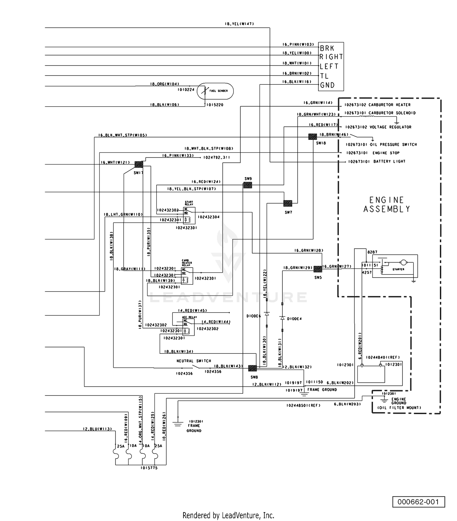 Wiring Gasoline Vehicles, Single Piece (Part B)