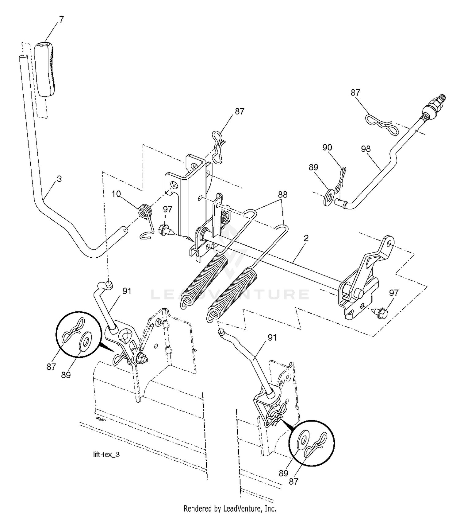 MOWER LIFT / DECK LIFT