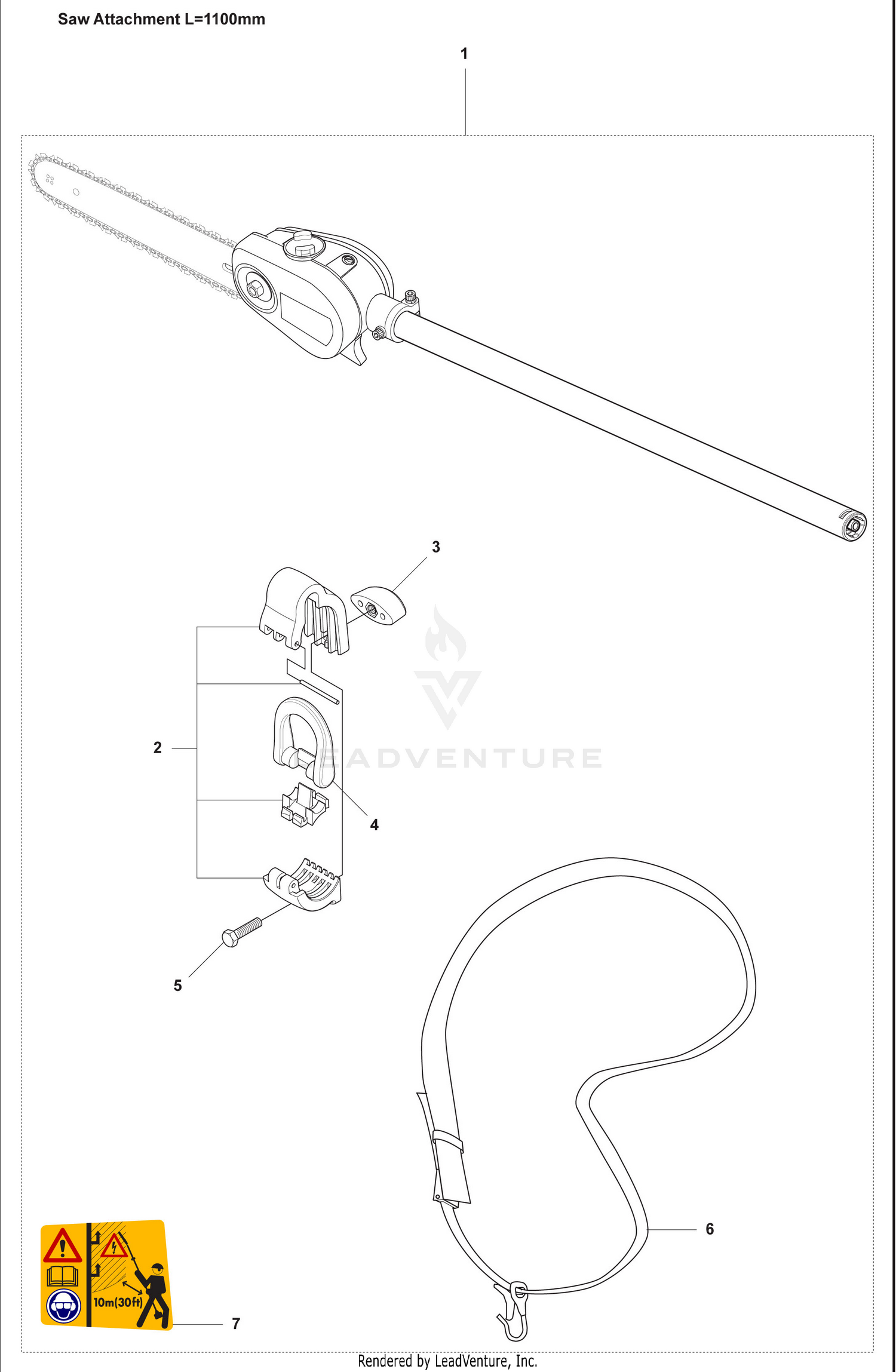 Saw Attachment-1100mm