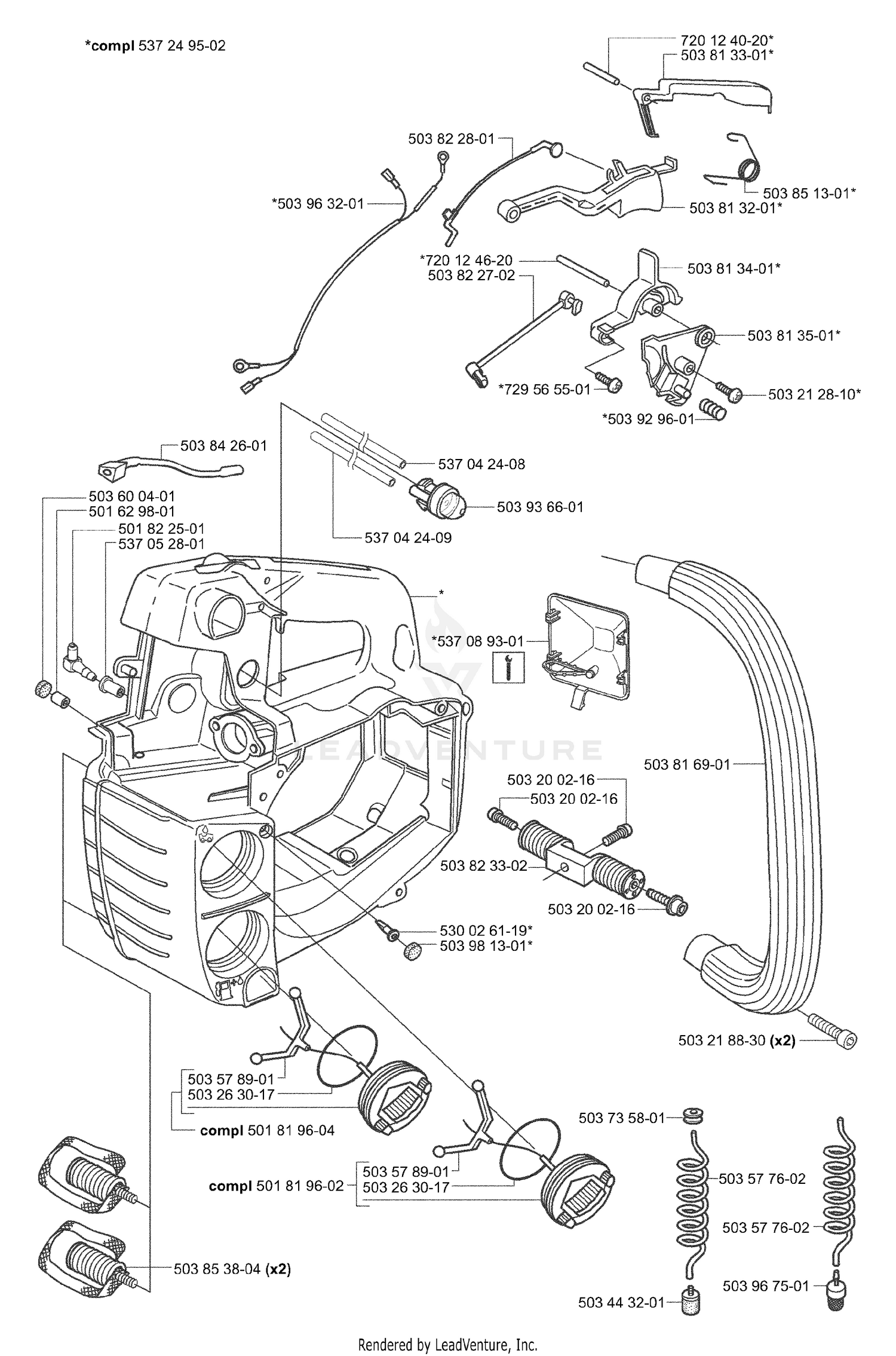Tank / Housing / Handles