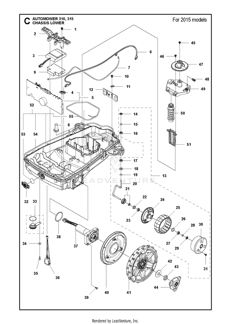 Husqvarna AUTOMOWER 310 (201503) Robotic Lawn Mower Partswarehouse