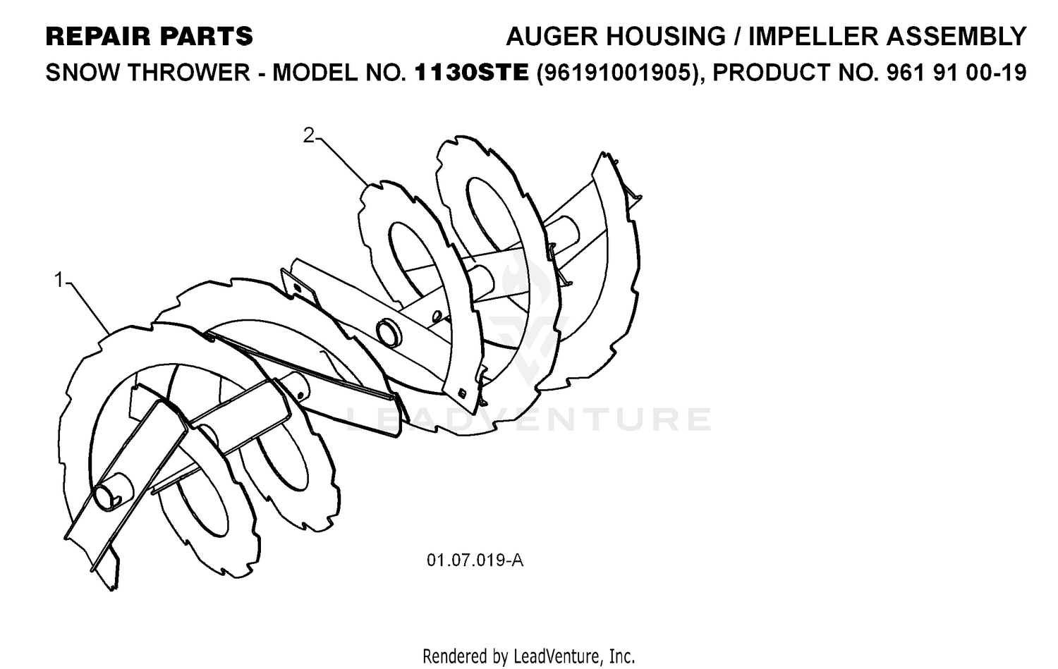 AUGER HOUSING & IMPELLER 7