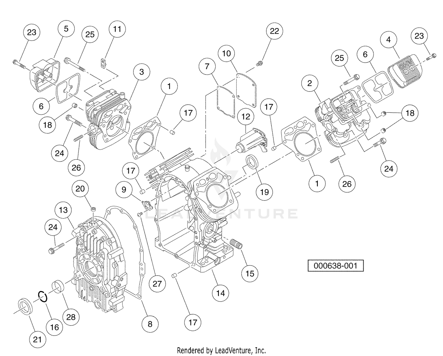 Cylinder Head And Crankcase