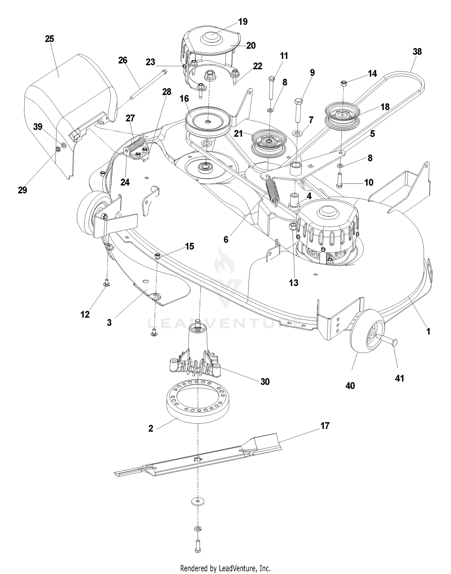 Deck Assembly 42"