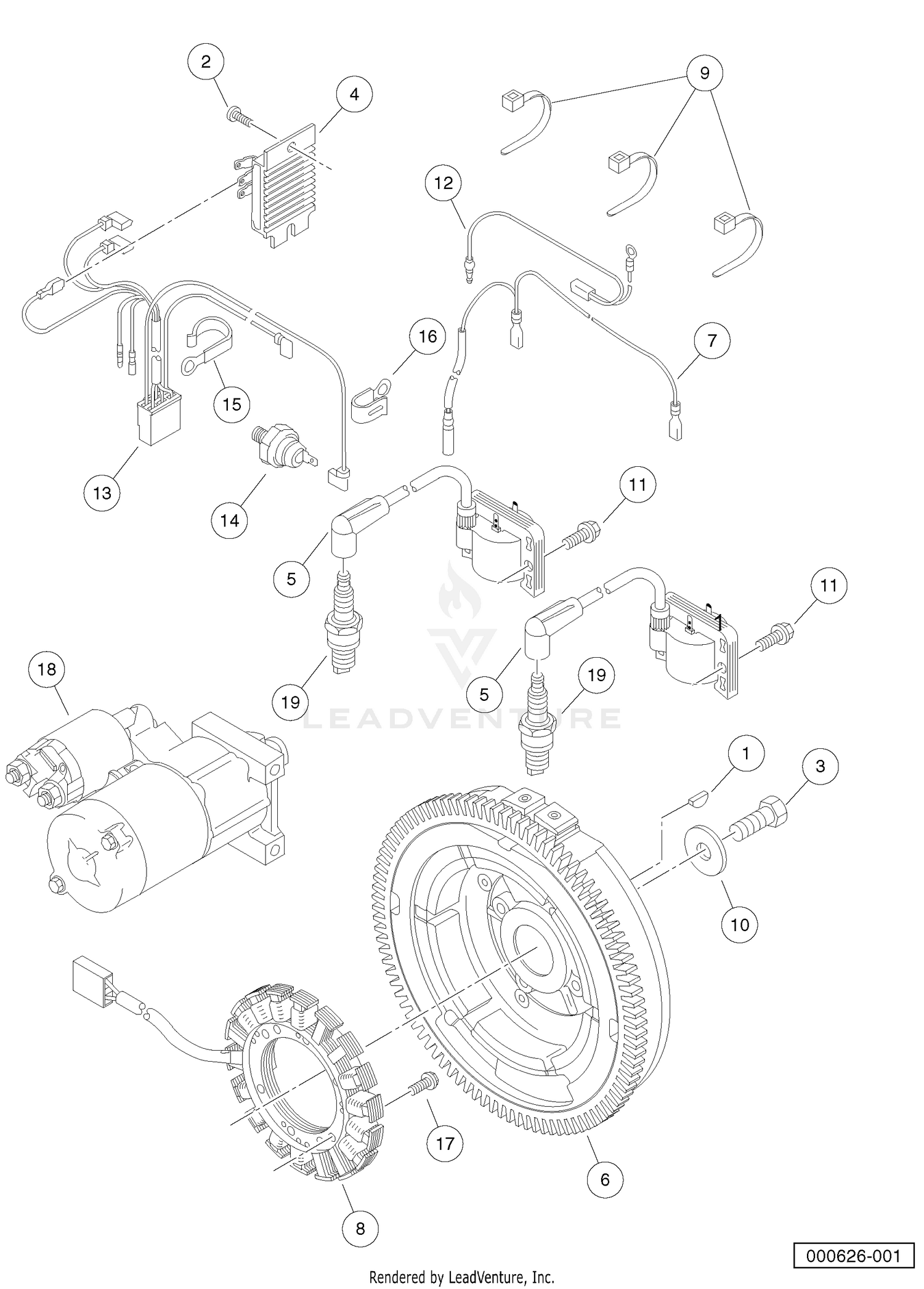 Ignition Components And Flywheel