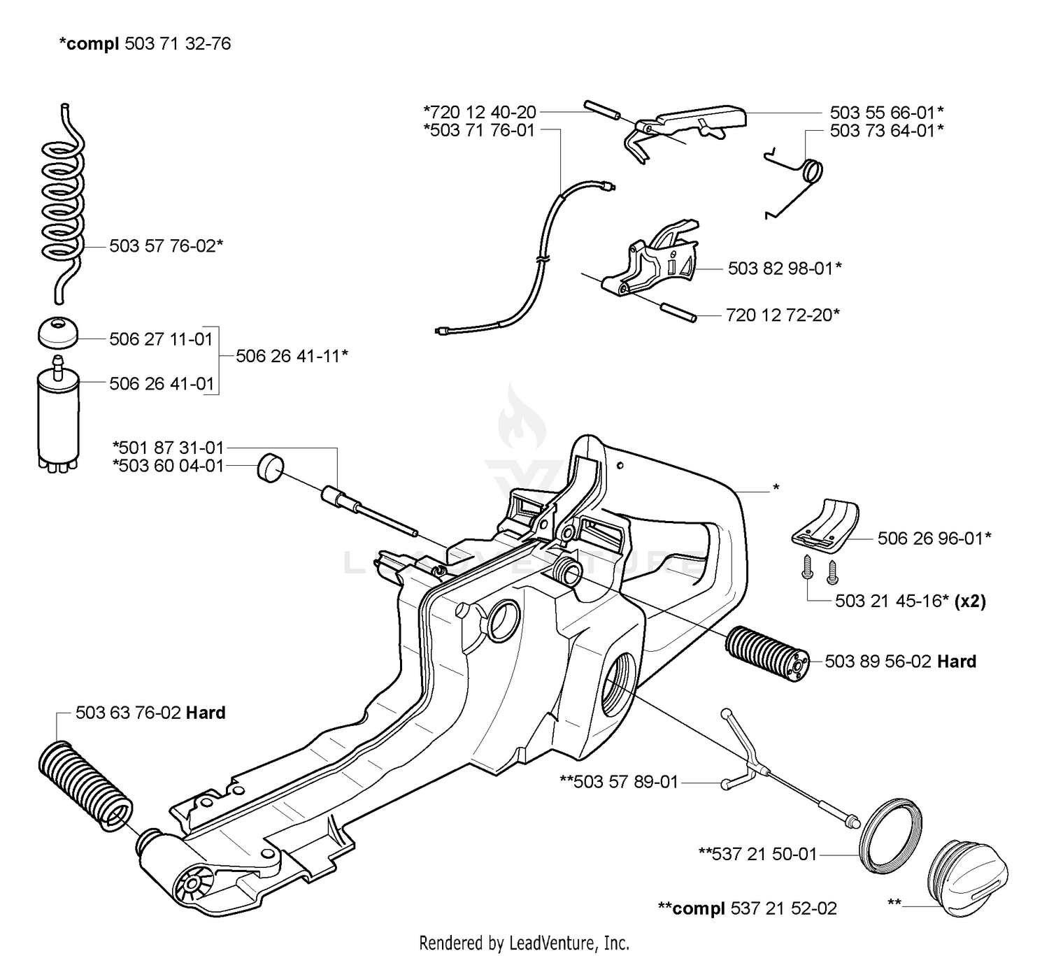Fuel Tank / Rear Handle