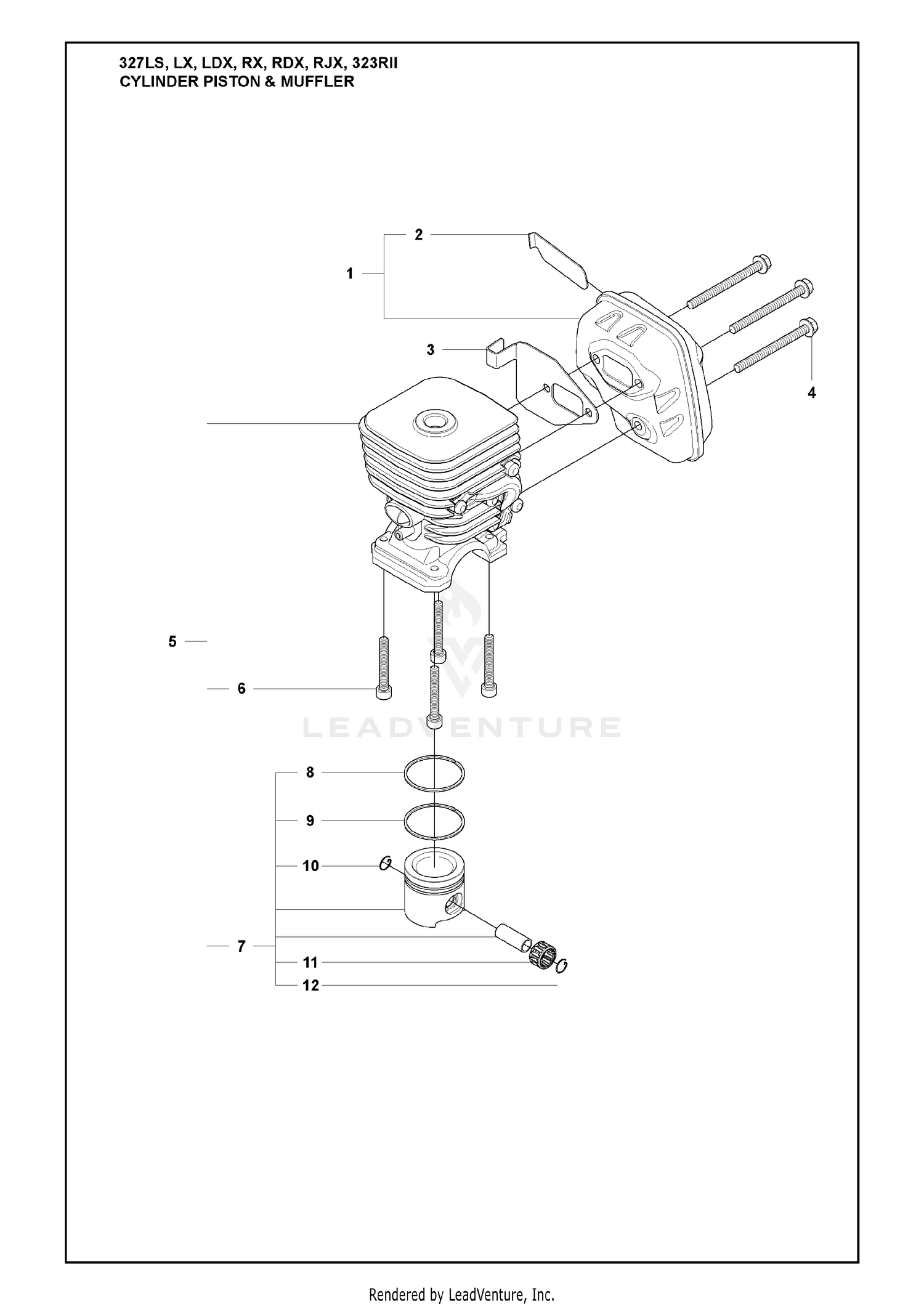 Cylinder Piston & Muffler