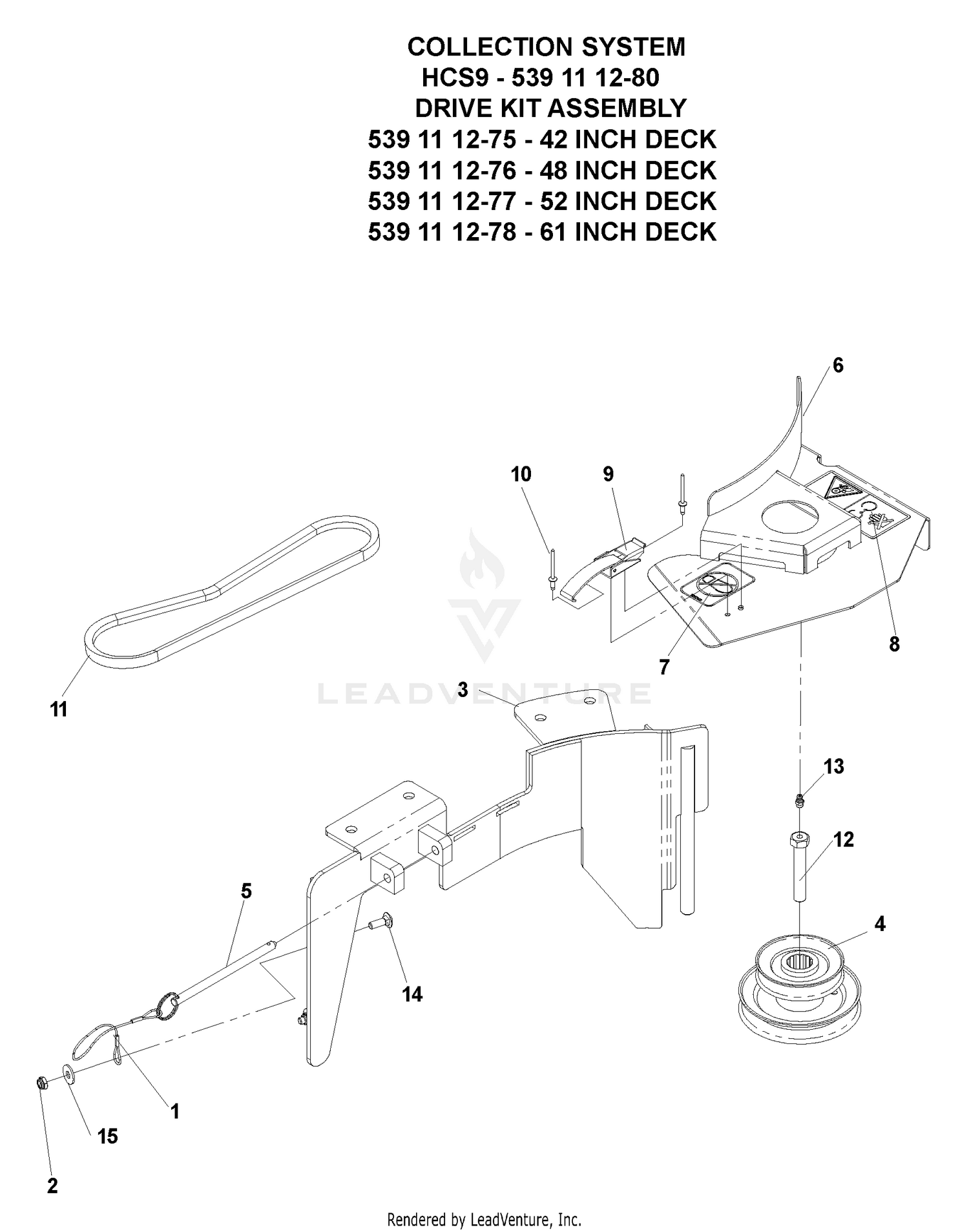 Accessories (HCS9 Collection System - Drive Kit Assembly)