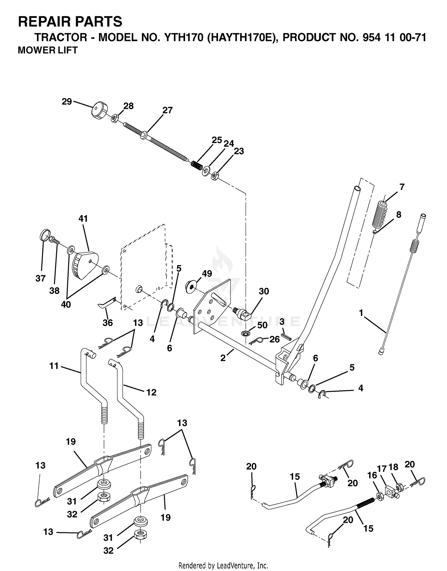 MOWER LIFT / DECK LIFT