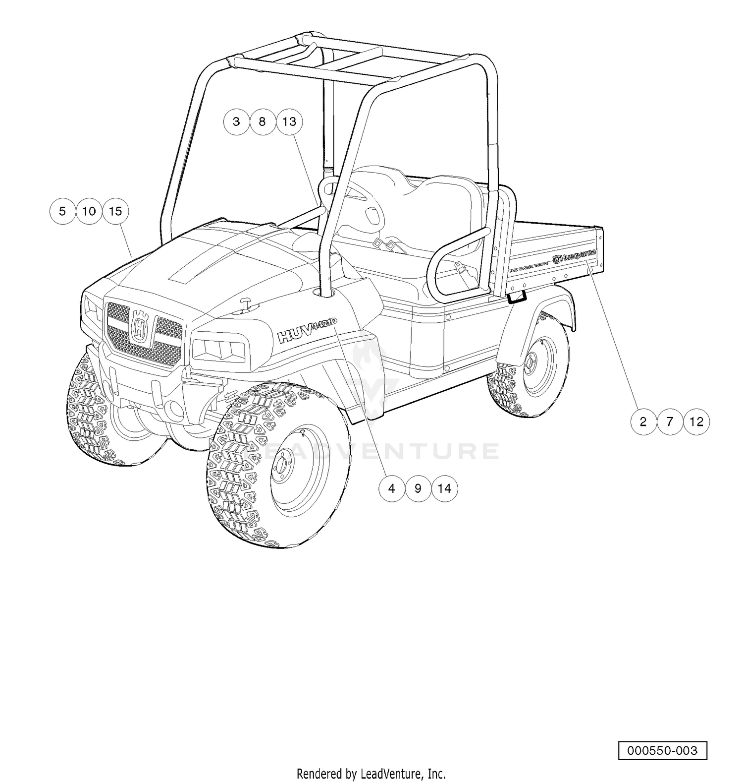 Badging Decals, HUV 4421-D