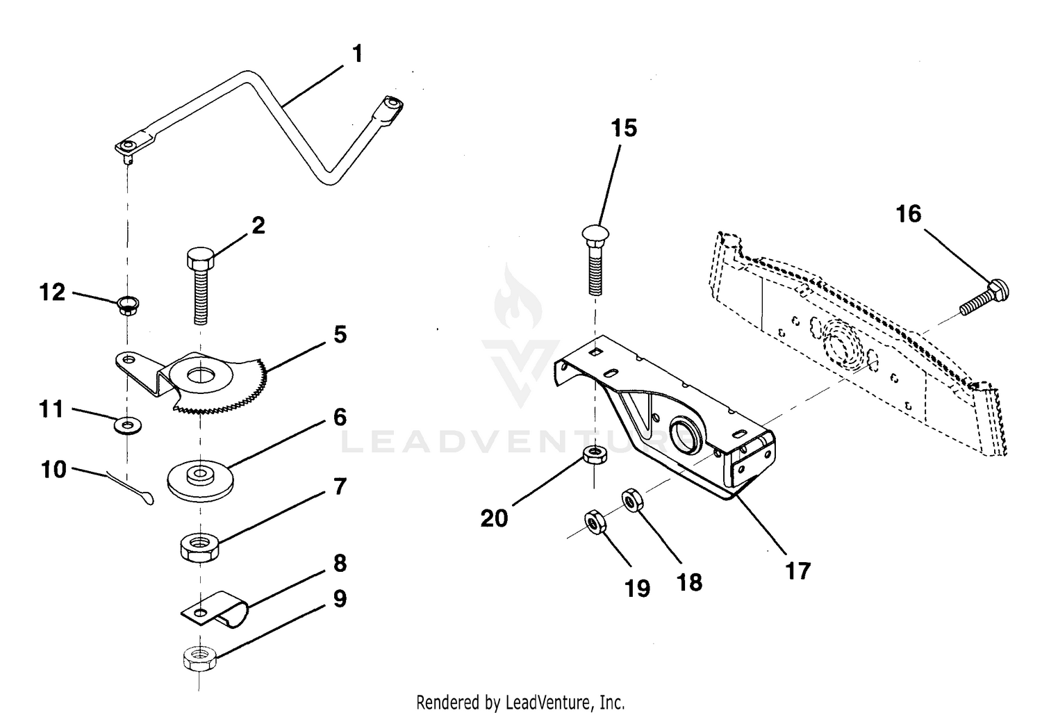 Sector Gear Assy.