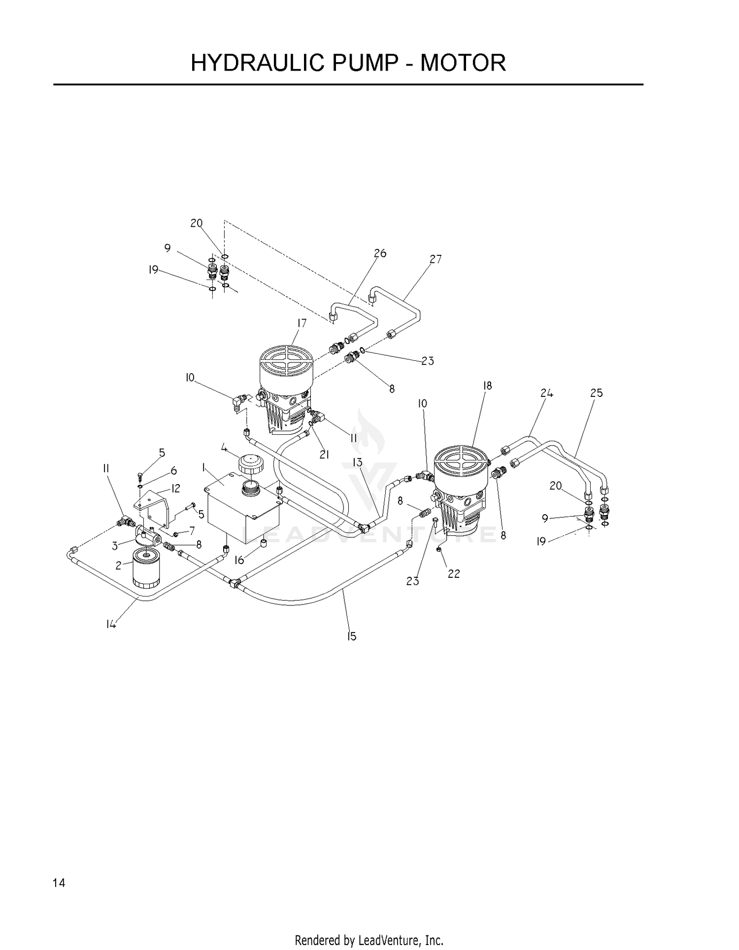 HYDRAULIC PUMP - MOTOR