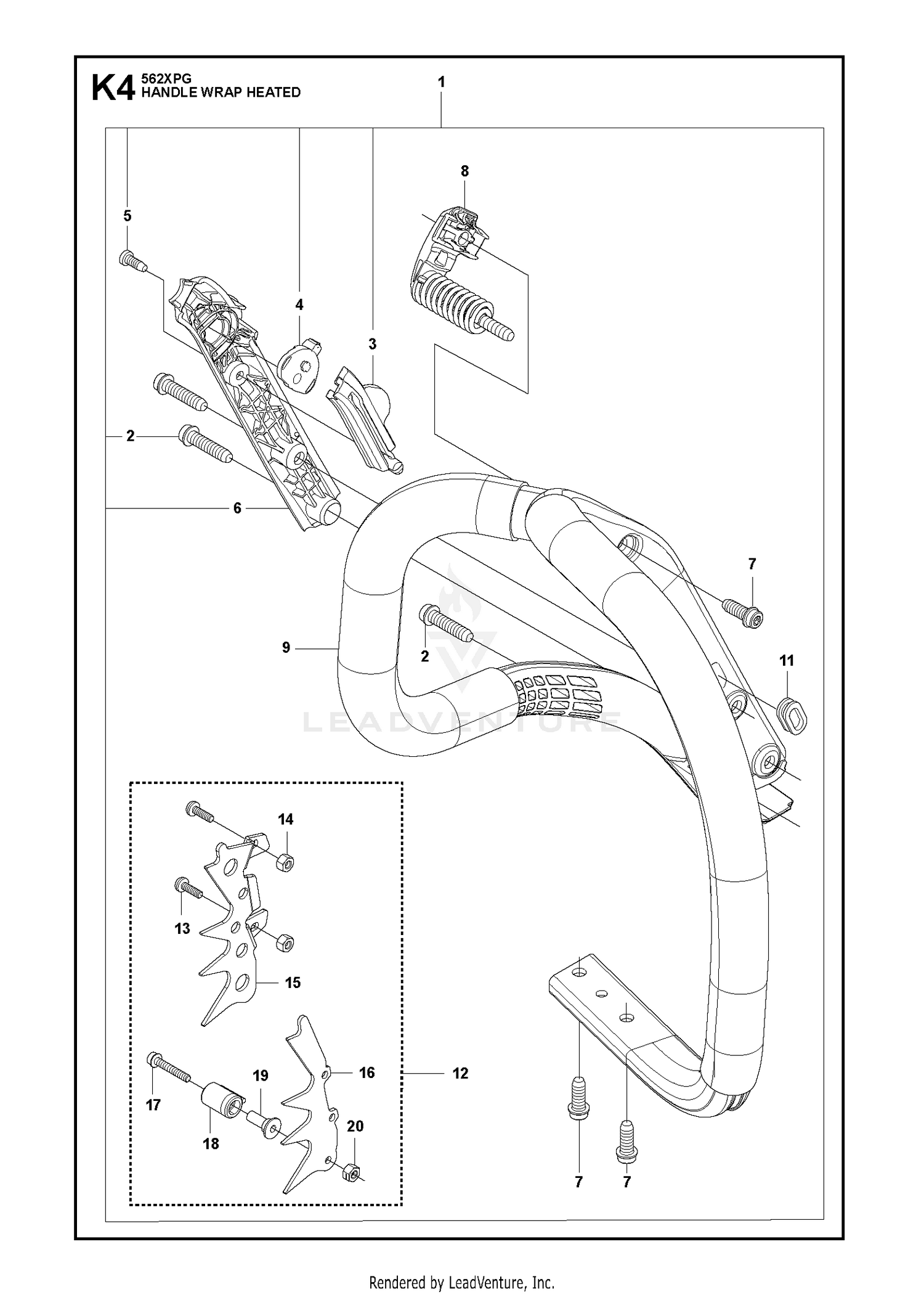 HANDLE WRAP HEATED