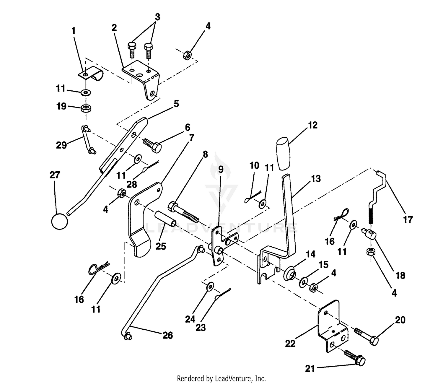 Mower Lift Lever