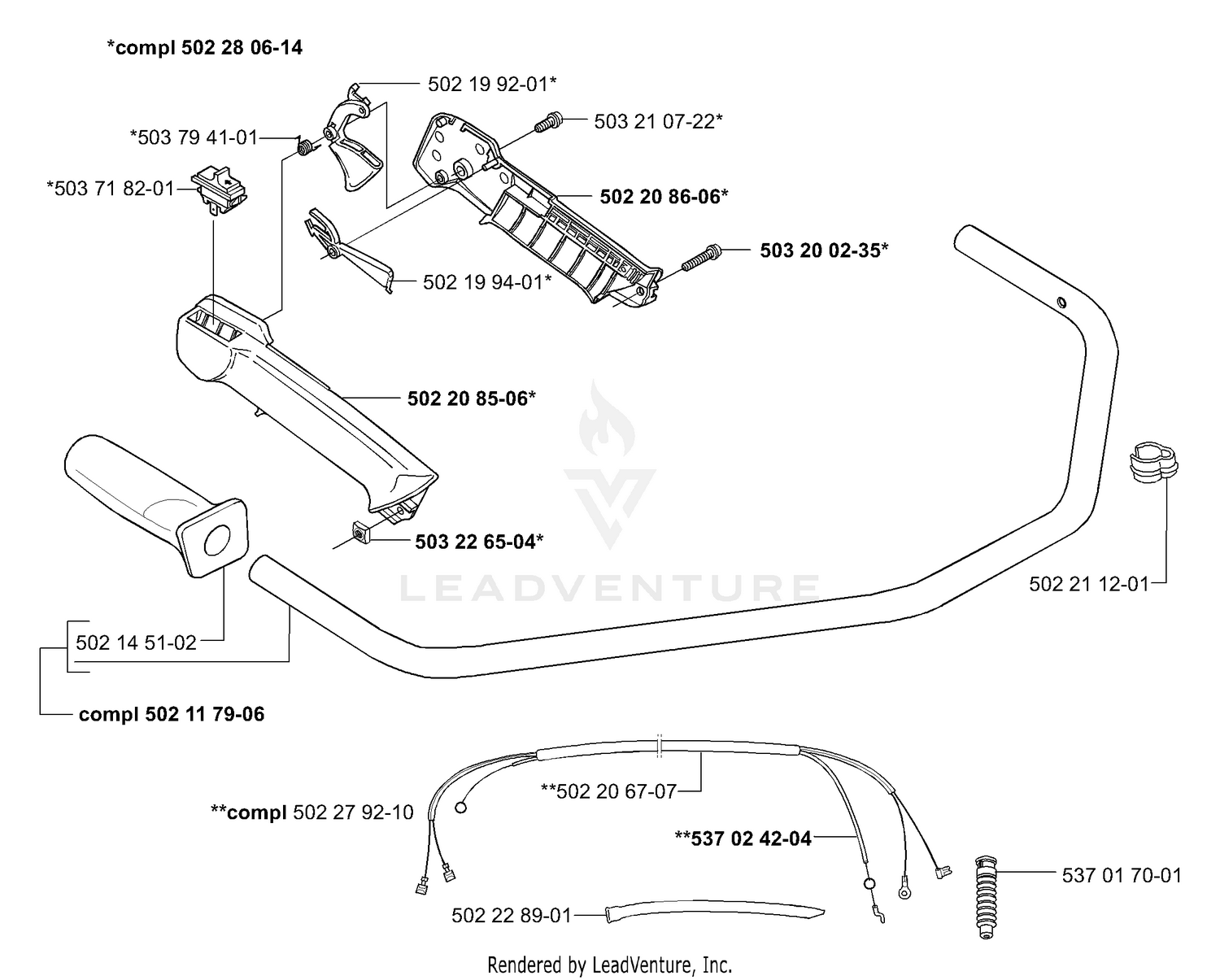 Handle/Throttle (250 R)