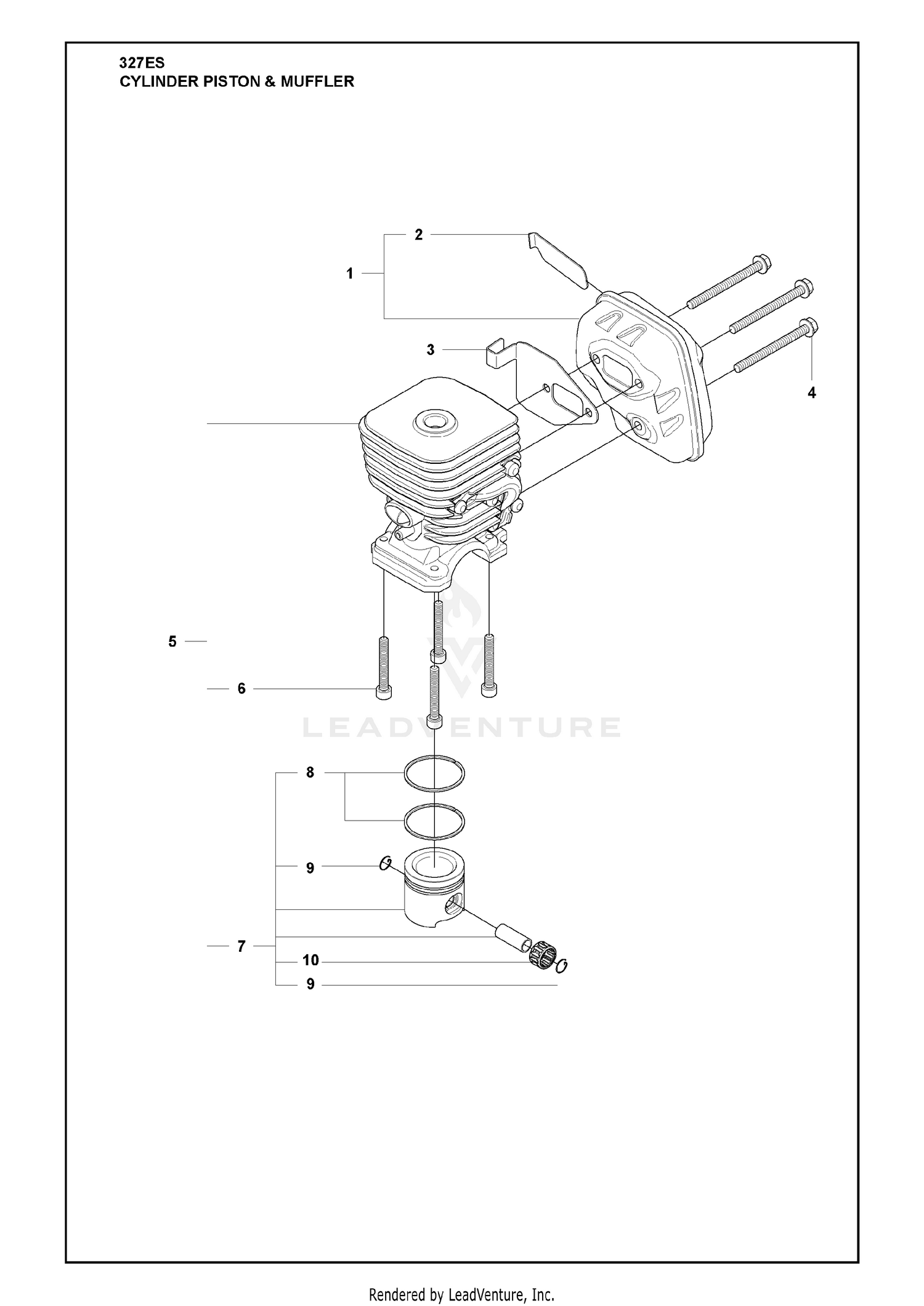 Cylinder Piston & Muffler