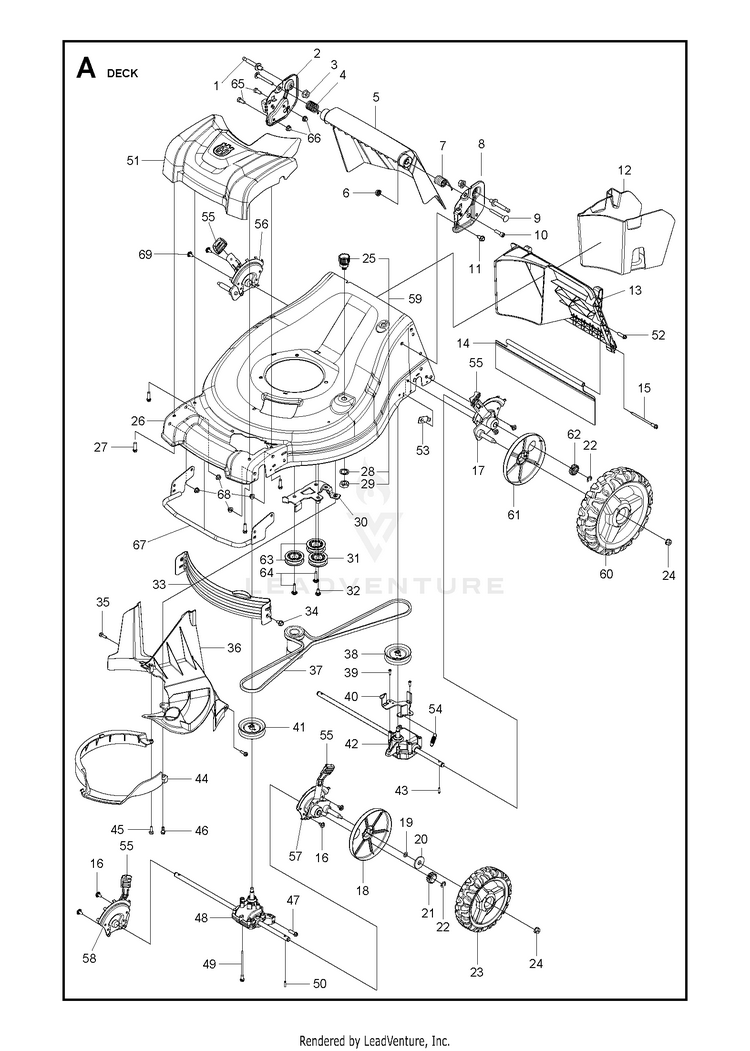 Husqvarna L 321AH (96799310100) Walk Behind Mower Partswarehouse