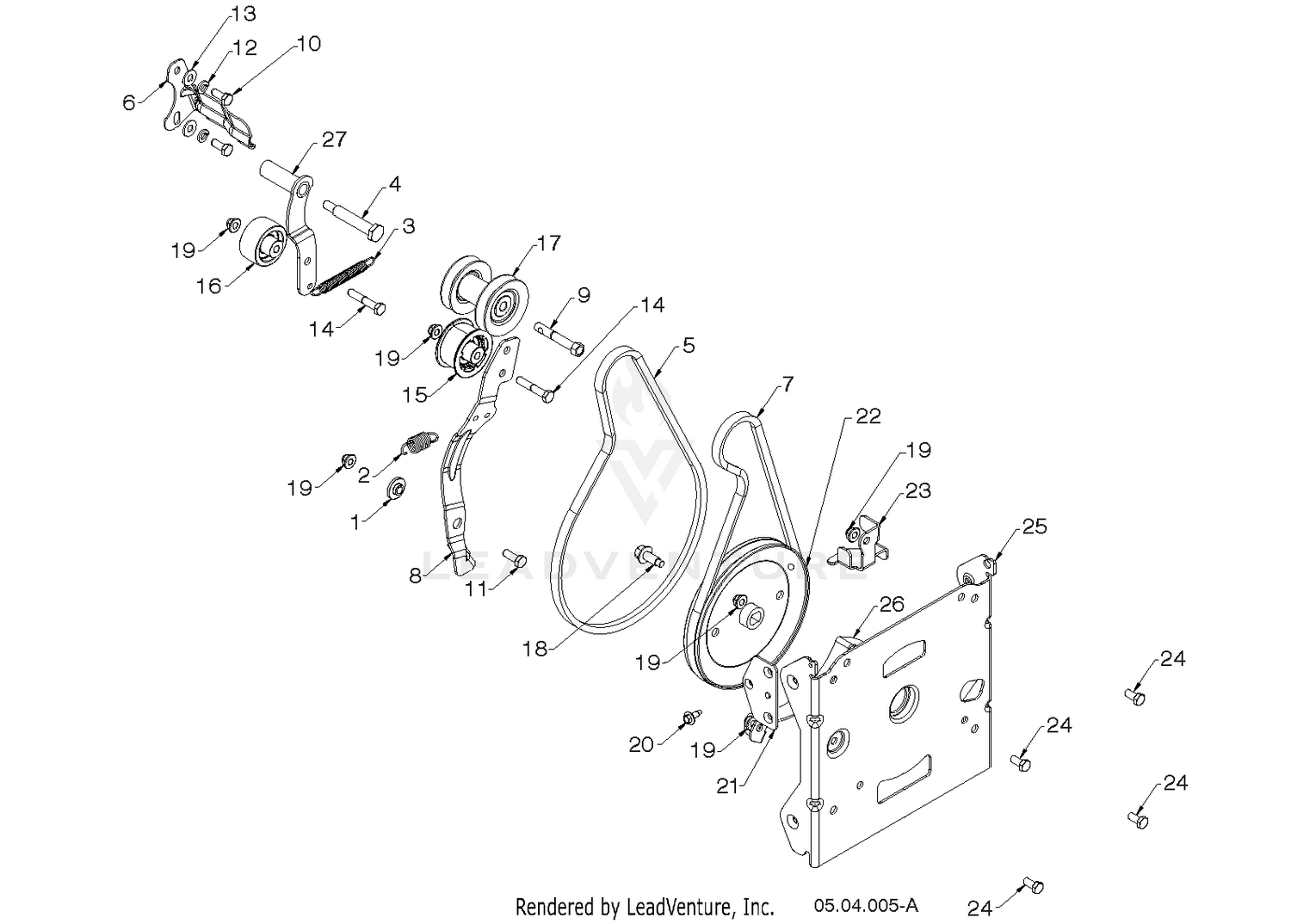 "CHASSIS, ENGINE & PULLEYS" 3