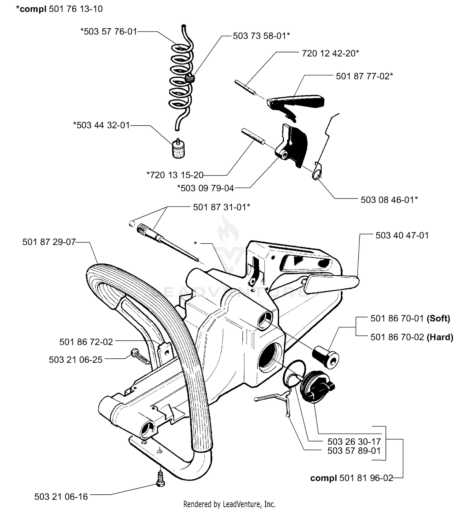 Fuel Tank/Rear Handle
