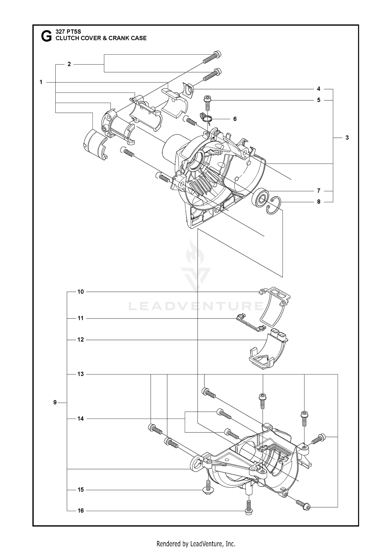 CLUTCH COVER & CRANK CASE