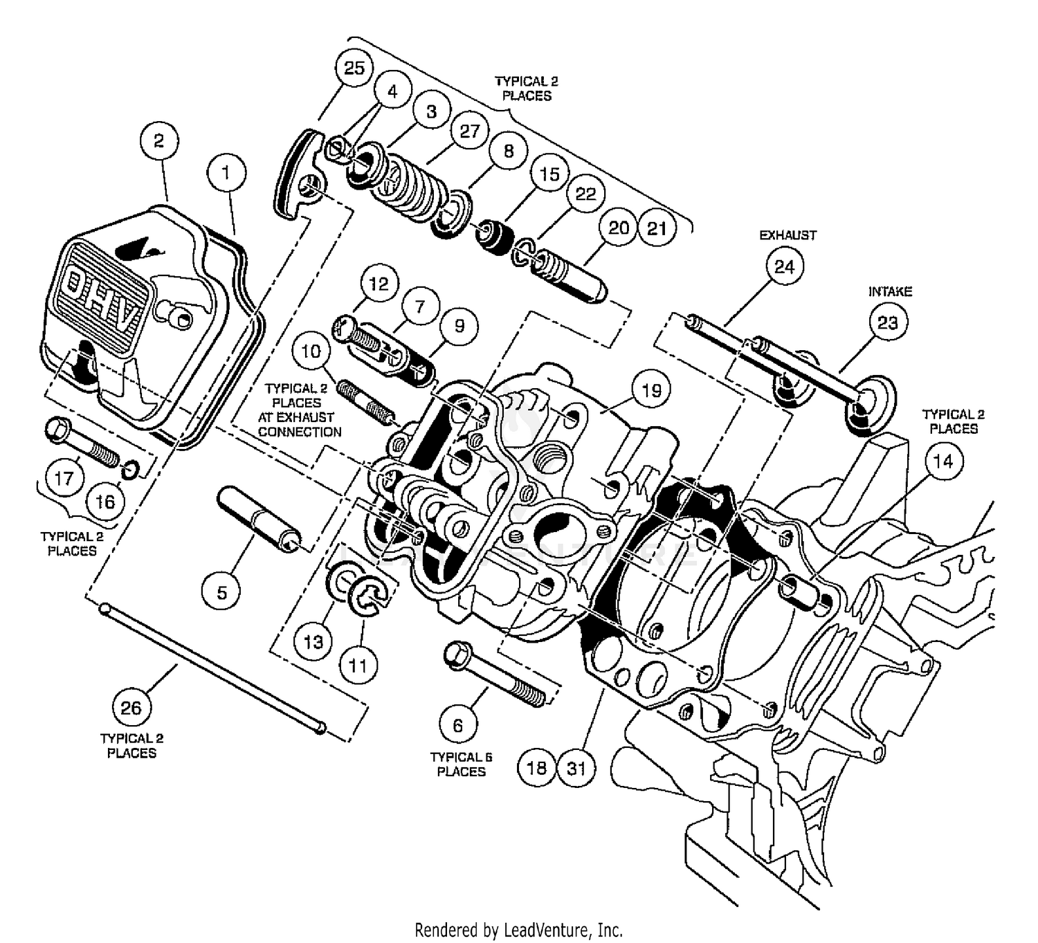 FE350 Engine - Cylinder Head