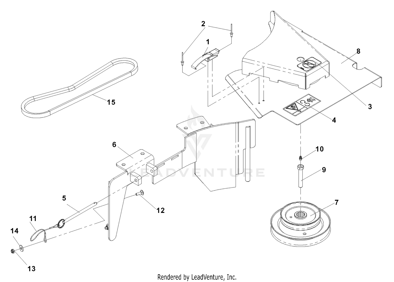 Accessory HCS13 Drive Kit 61" Deck 539111278