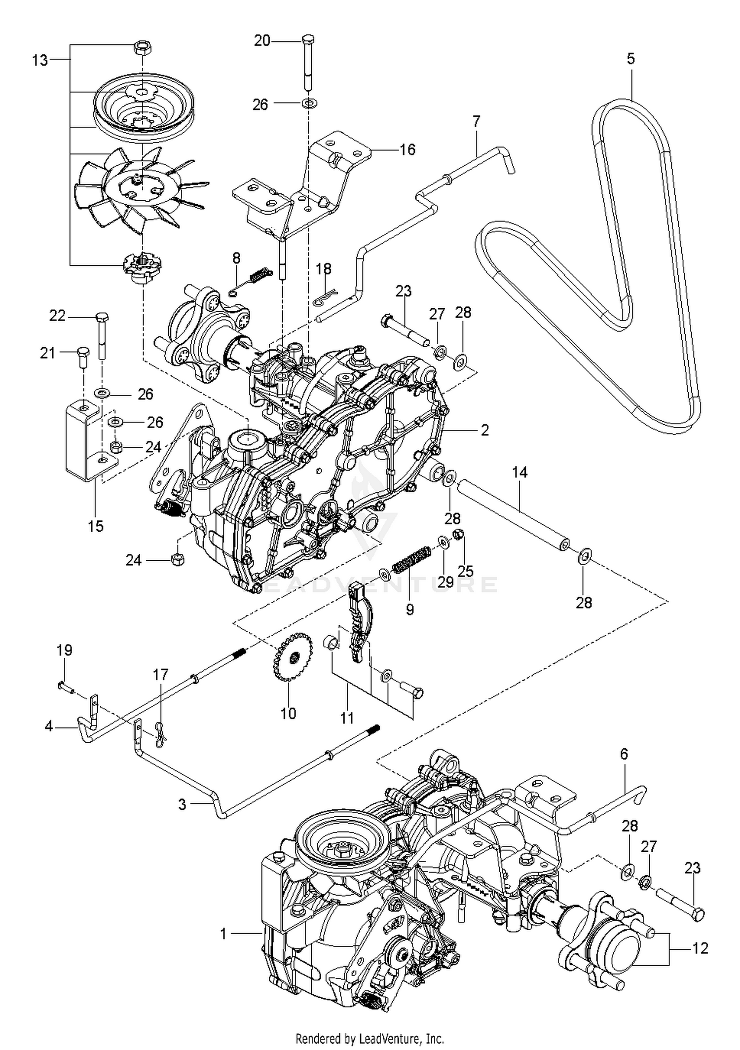 HYDRAULIC PUMP - MOTOR