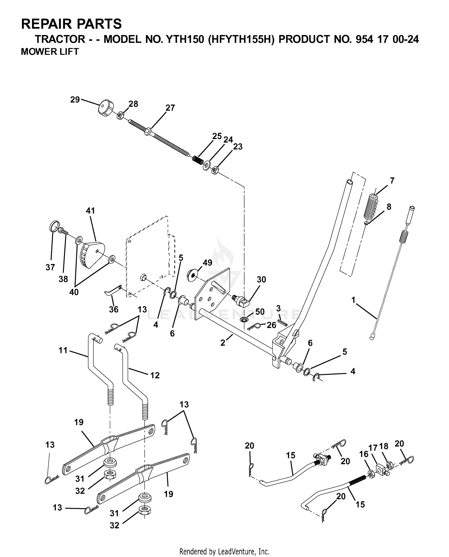 MOWER LIFT / DECK LIFT