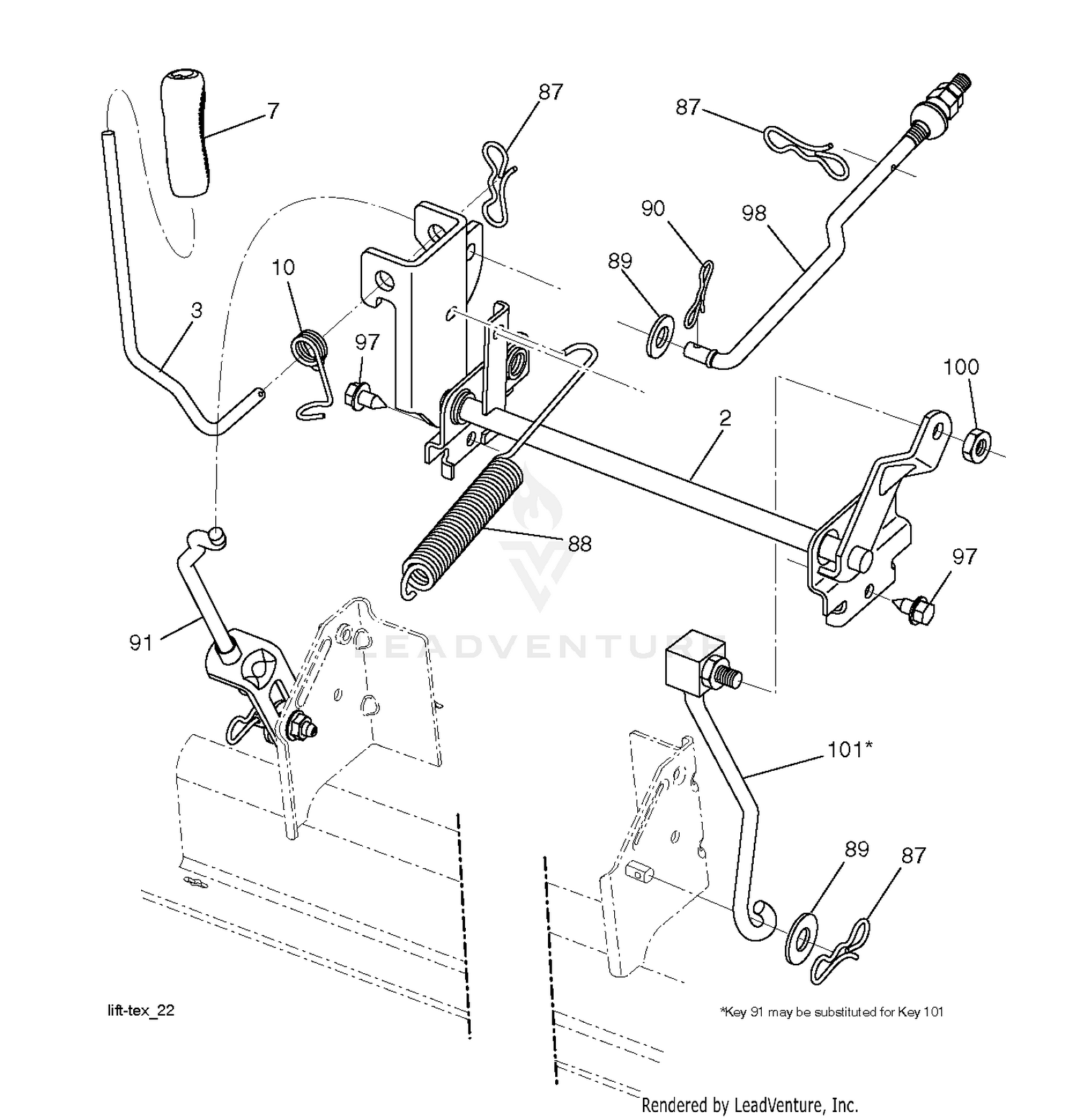 MOWER LIFT / DECK LIFT