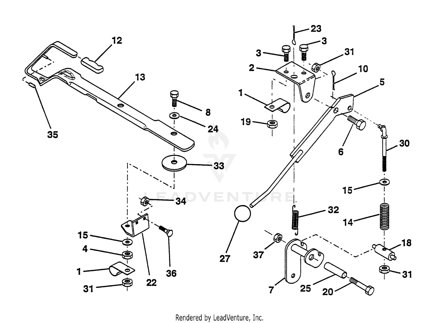 Mower Lift Lever