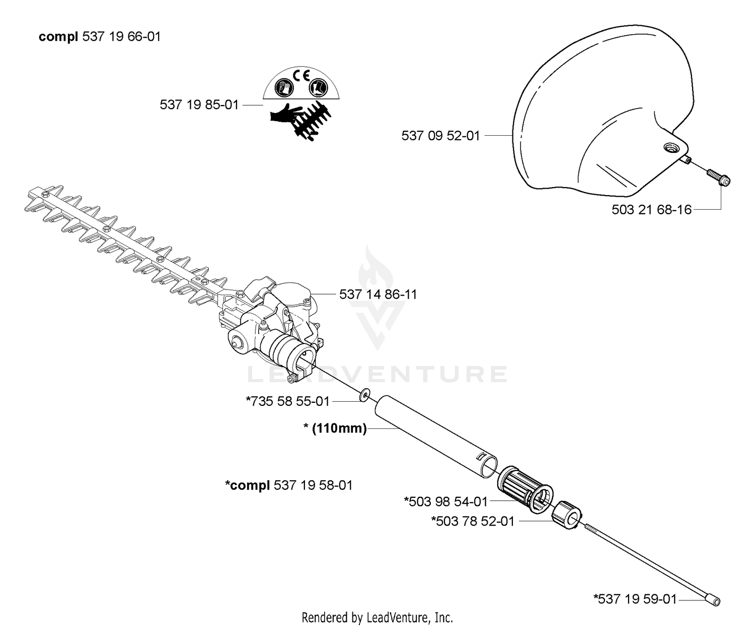 Hedgetrimmer Attachment HA110