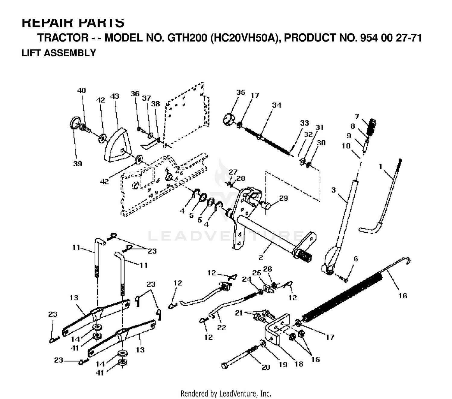 MOWER LIFT / DECK LIFT