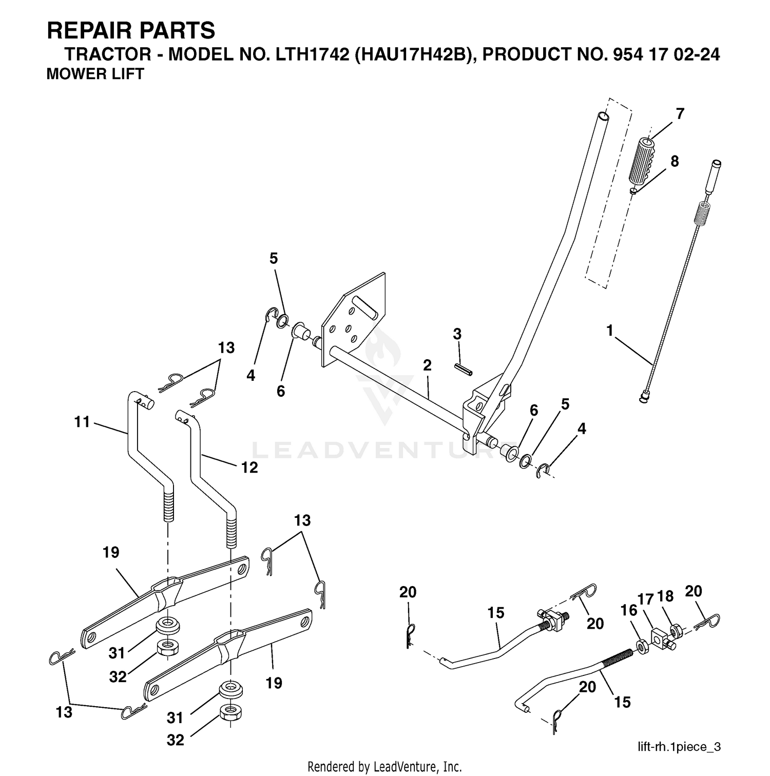 MOWER LIFT / DECK LIFT